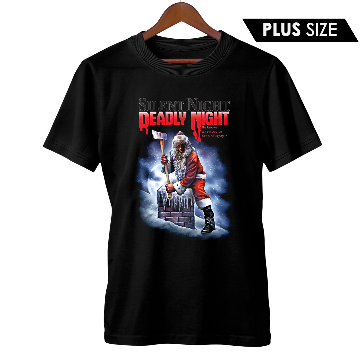 Camiseta Plus Size Natal Sangrento | A Hora do Castigo | Filme de Terror