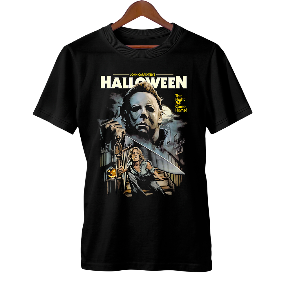 Camiseta Halloween | A Noite Ele Volta para Casa | Filme de Terror