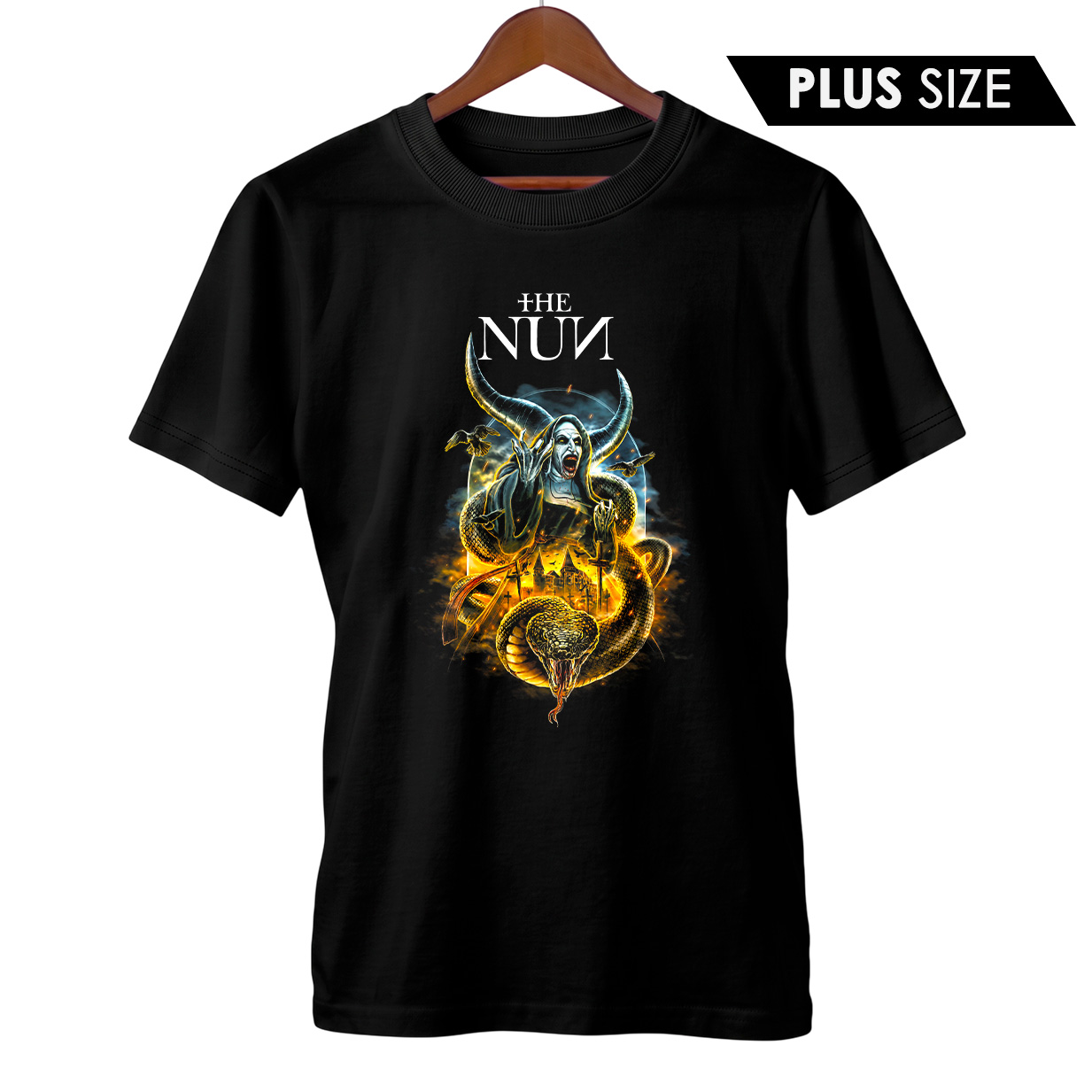 Camiseta Plus Size A Freira | O Demônio Valak | Filme de Terror