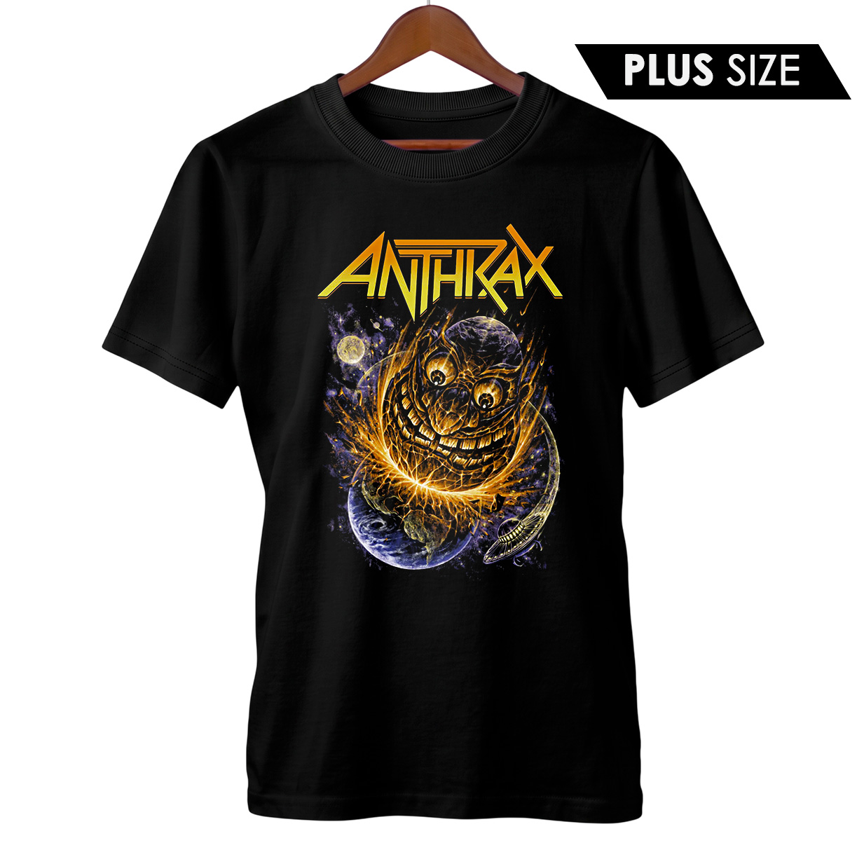 Camiseta Plus Size Anthrax | Mosh Orbital | Rock