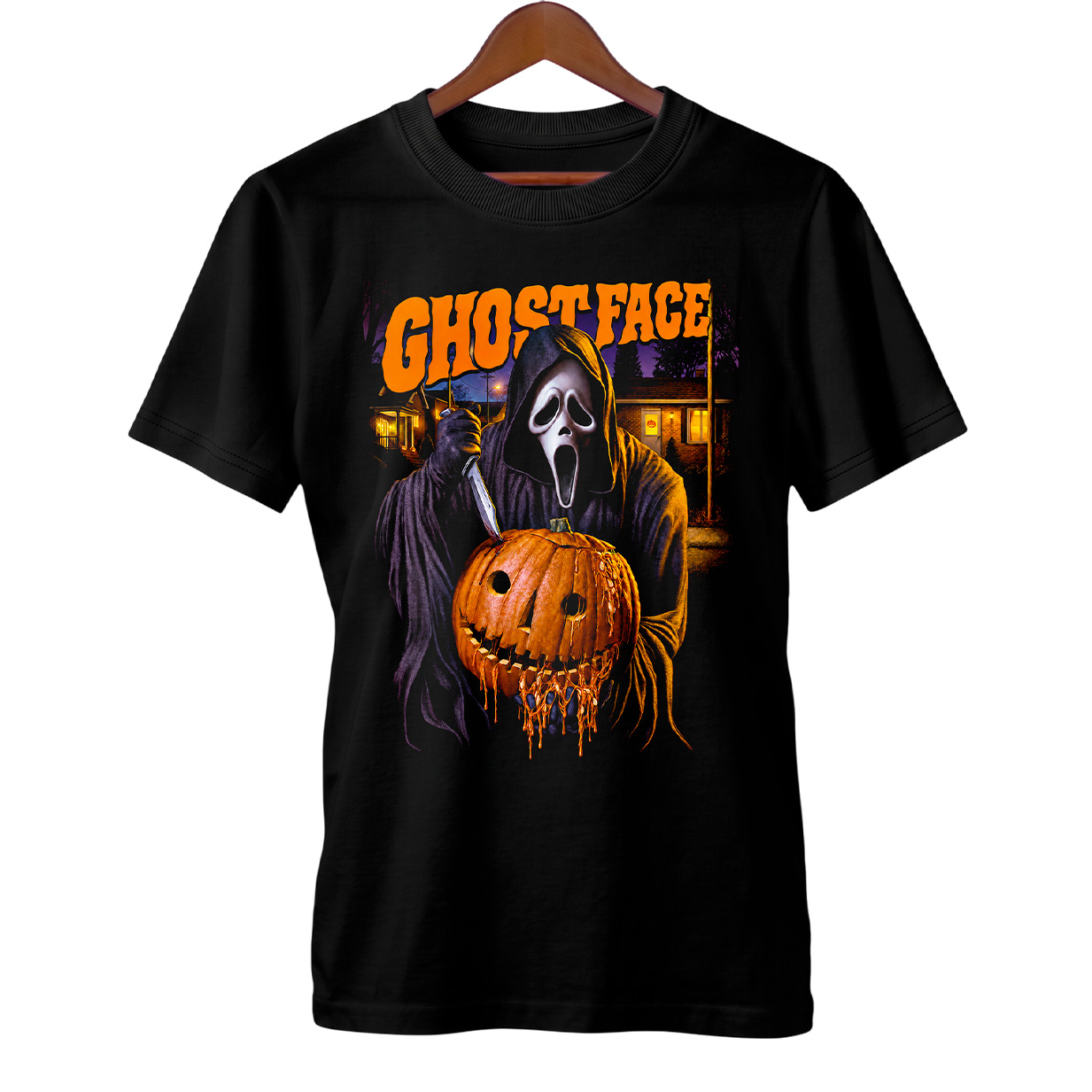 Camiseta Pânico | Ghostface no Dia das Bruxas | Filme de Terror