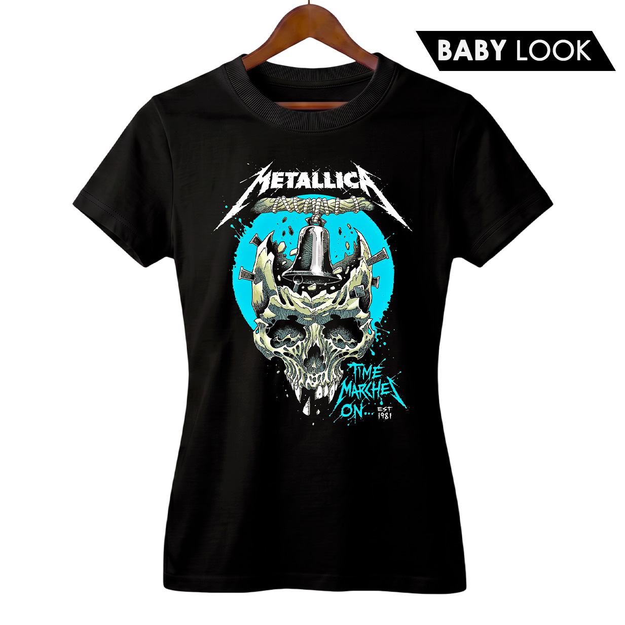 Baby Look Feminina Metallica | For Whom The Bell Tolls | Rock