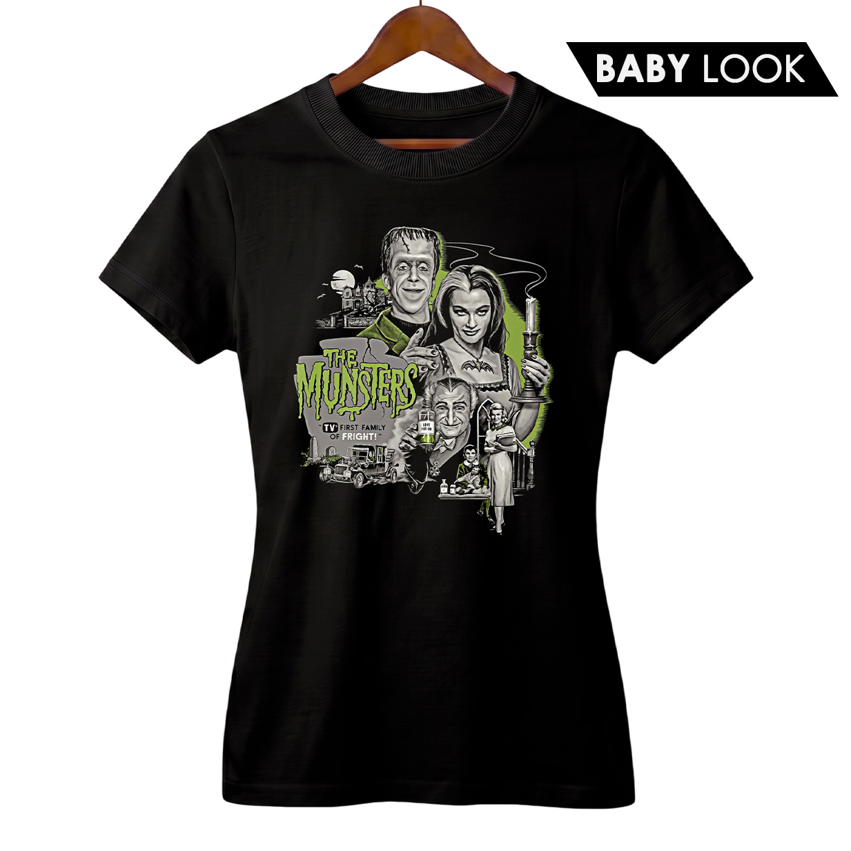 Baby Look Feminina Os Monstros | Série de Terror