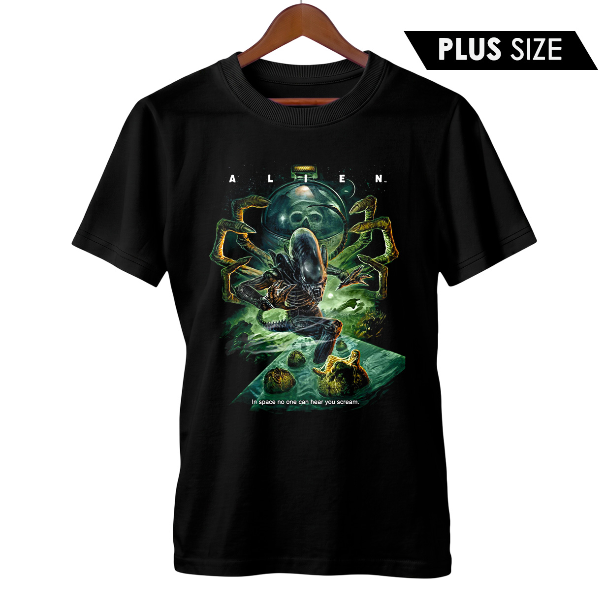 Camiseta Plus Size Alien - O Oitavo Passageiro | Filme de Terror