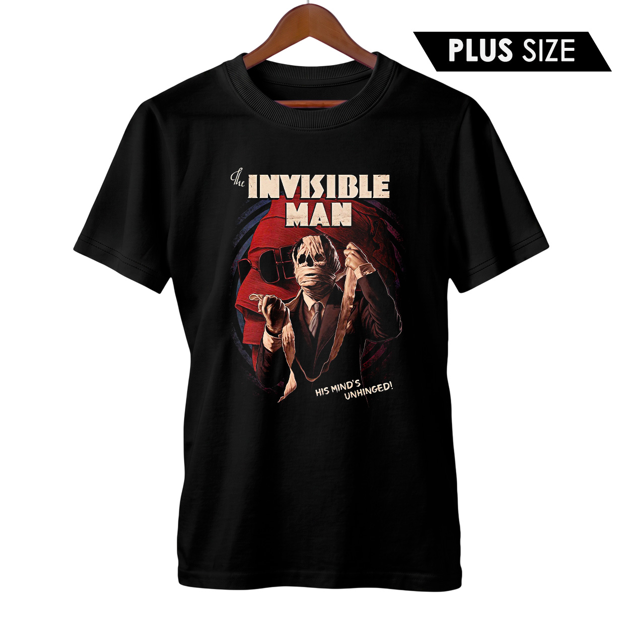 Camiseta Plus Size O Homem Invisível | Filme de Terror