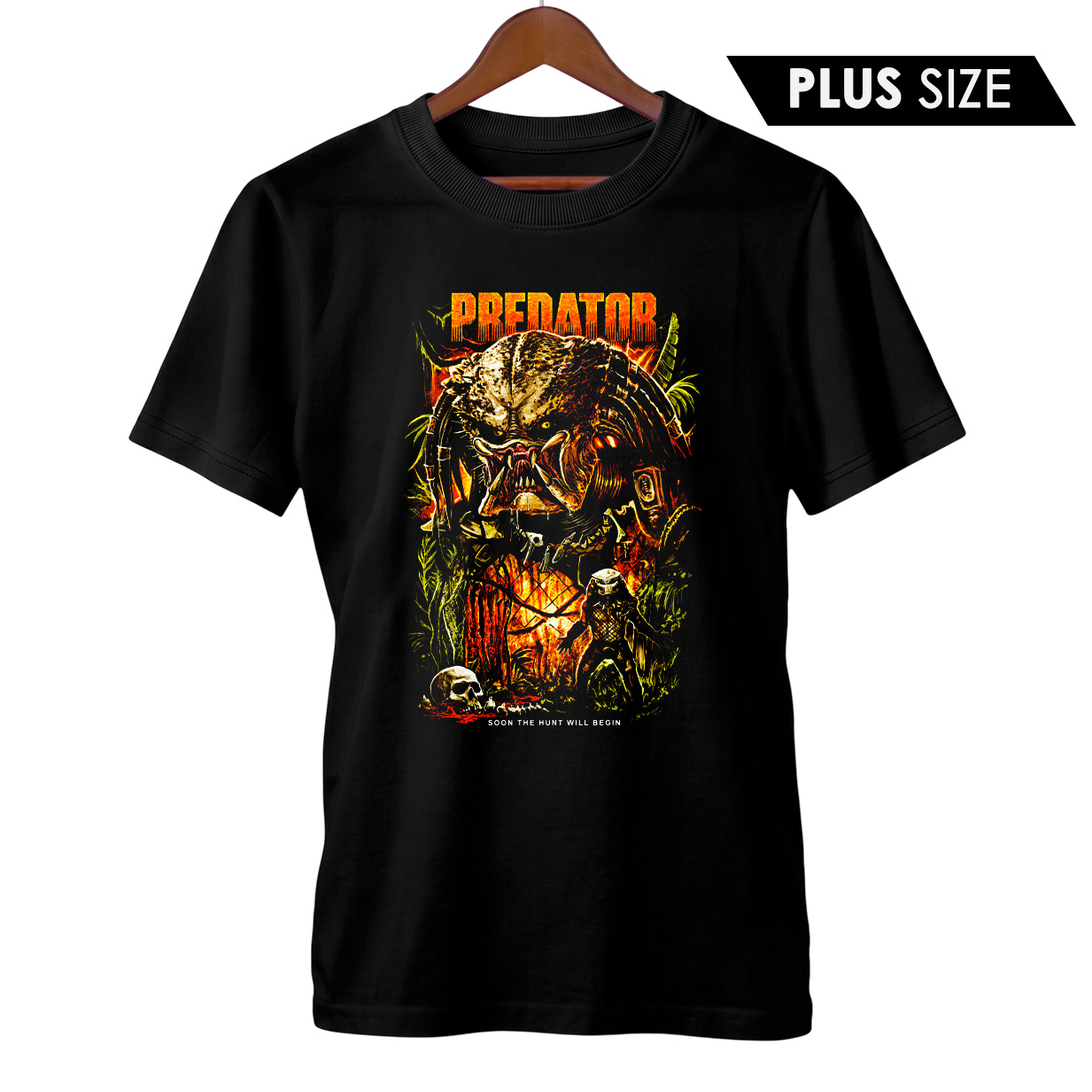 Camiseta Plus Size O Predador | Selva Mortal | Filme de Ficção Científica