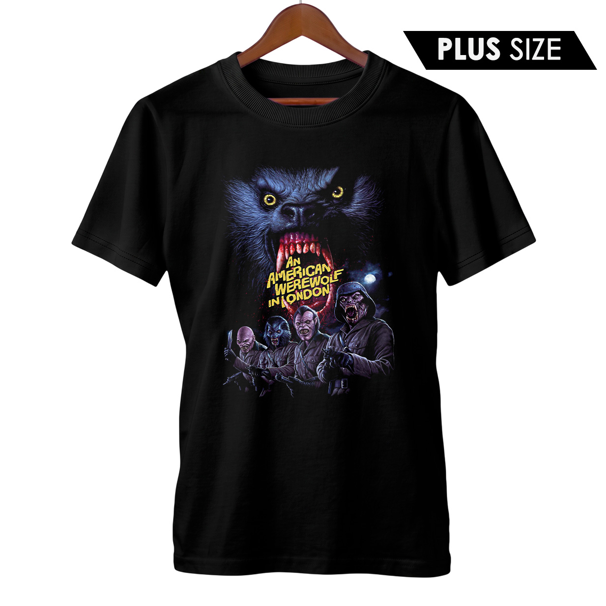 Camiseta Plus Size Um Lobisomem Americano em Londres | Maldição da Lua Cheia | Filme de Terror