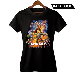 Baby Look Feminina Chucky | Brinquedo Assassino | Série de Terror
