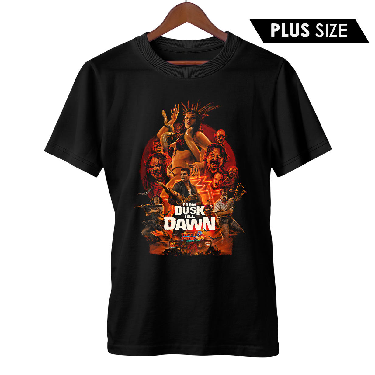 Camiseta Plus Size Um Drink no Inferno | Filme de Terror