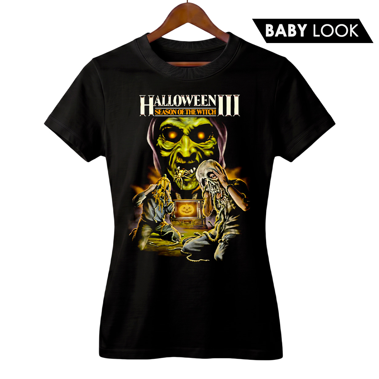 Baby Look Feminina Halloween 3 | A Noite das Máscaras