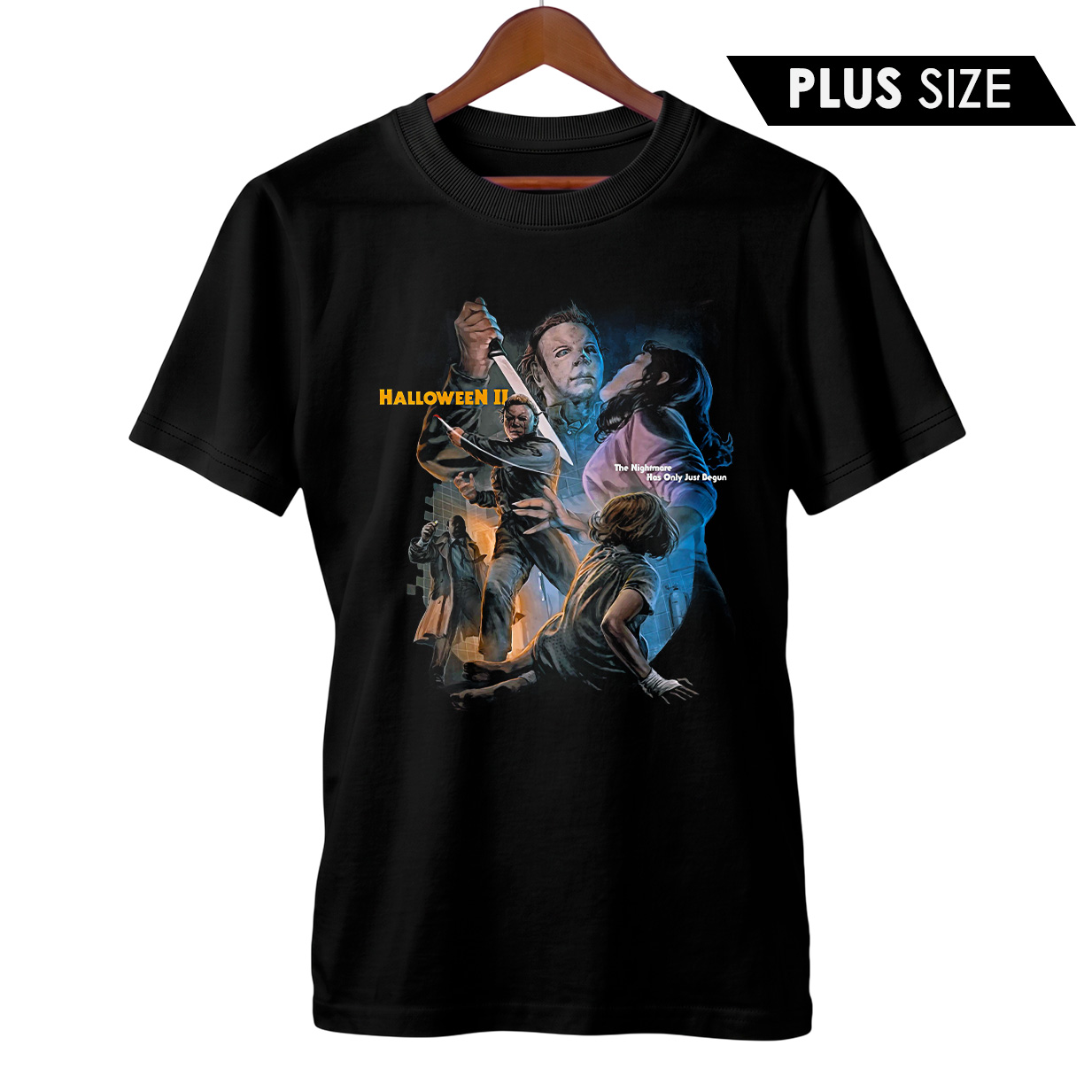 Camiseta Plus Size Halloween 2 | O Pesadelo Apenas Começou | Filme de Terror