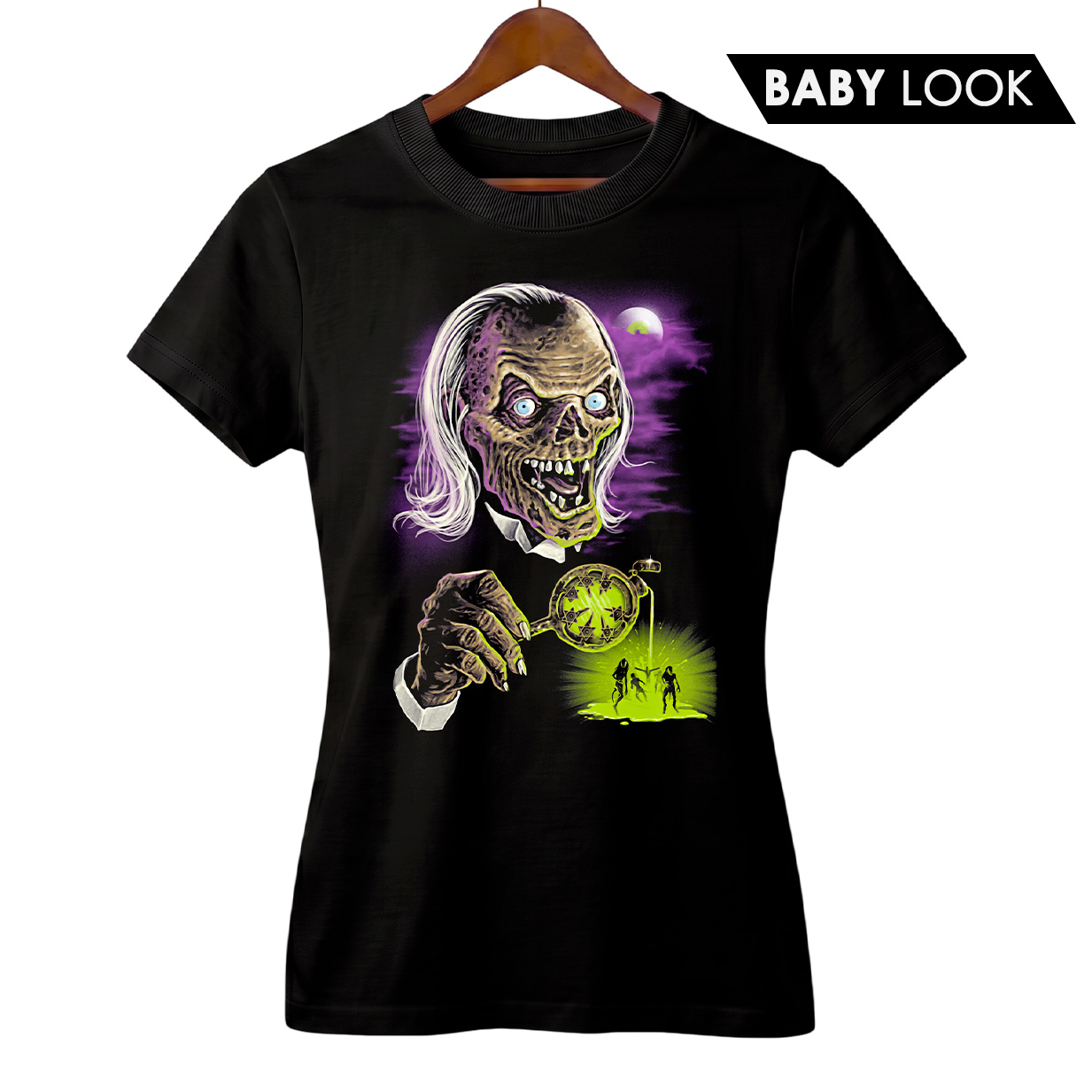 Baby Look Feminina Contos da Cripta | Guardião da Cripta | Série de Terror