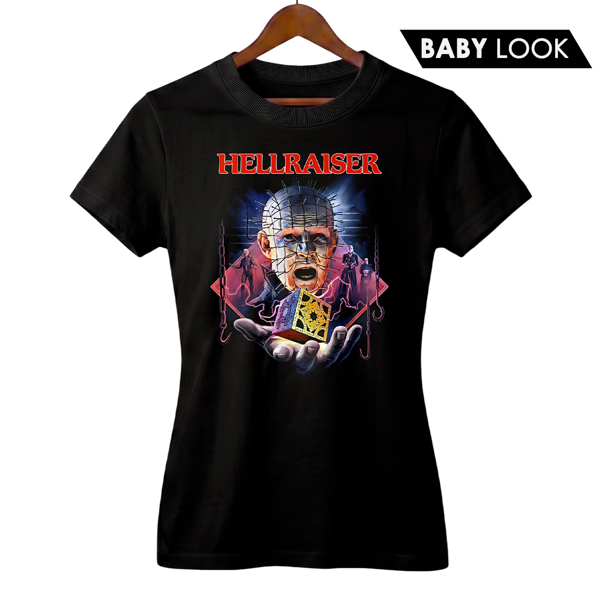 Baby Look Feminina Hellraiser | Renascido do Inferno | Filme de Terror