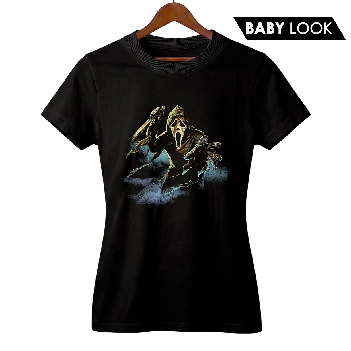 Camiseta Feminina Pânico | O Ataque de Ghostface | Filme de Terror