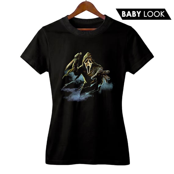 Camiseta Feminina Pânico | O Ataque de Ghostface | Filme de Terror