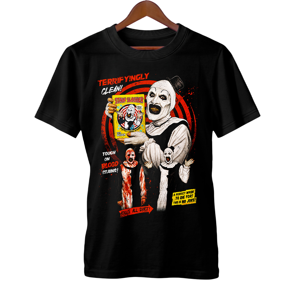 Camiseta Terrifier | Tira-Manchas do Art | Filme de Terror