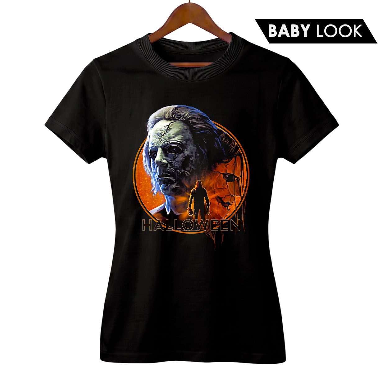 Baby Look Feminina Halloween: O Início | Rob Zombie | Filme de Terror