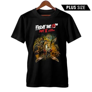 Camiseta Plus Size Sexta-Feira 13 - Parte 5 | Um Novo Começo | Filme de Terror