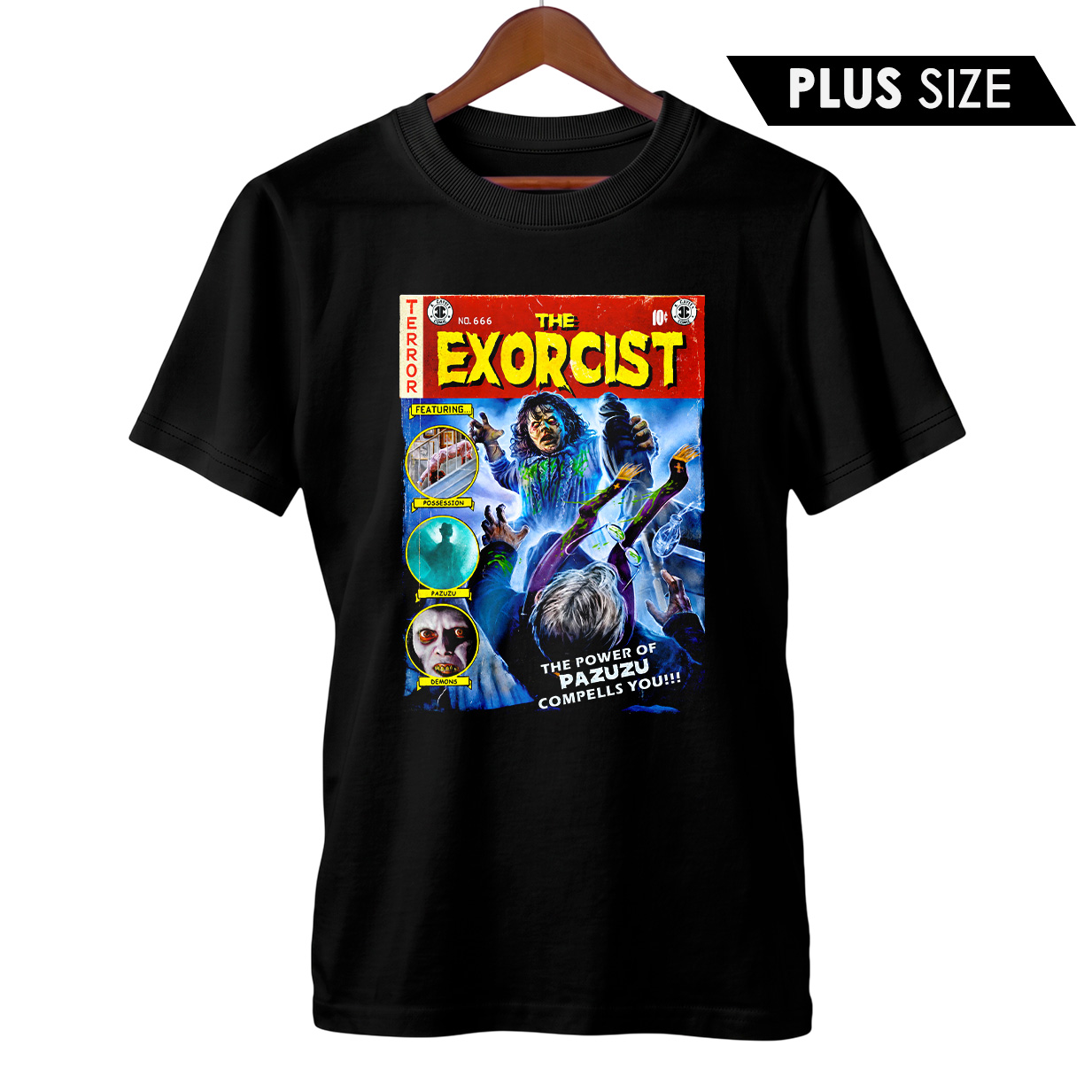 Camiseta Plus Size O Exorcista | O Poder de Pazuzu | Arte HQ