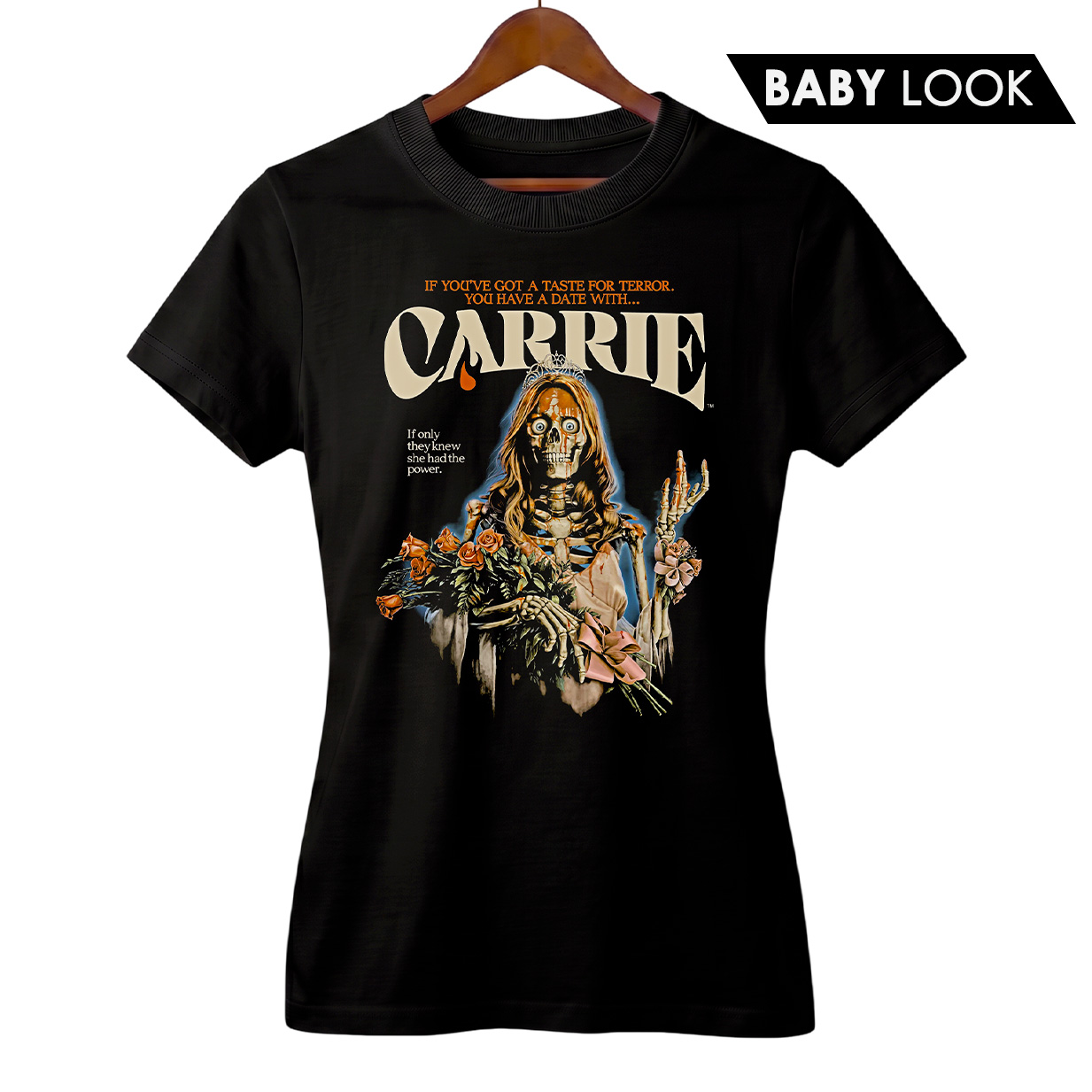 Baby Look Feminina Carrie A Estranha | Filme de Terror
