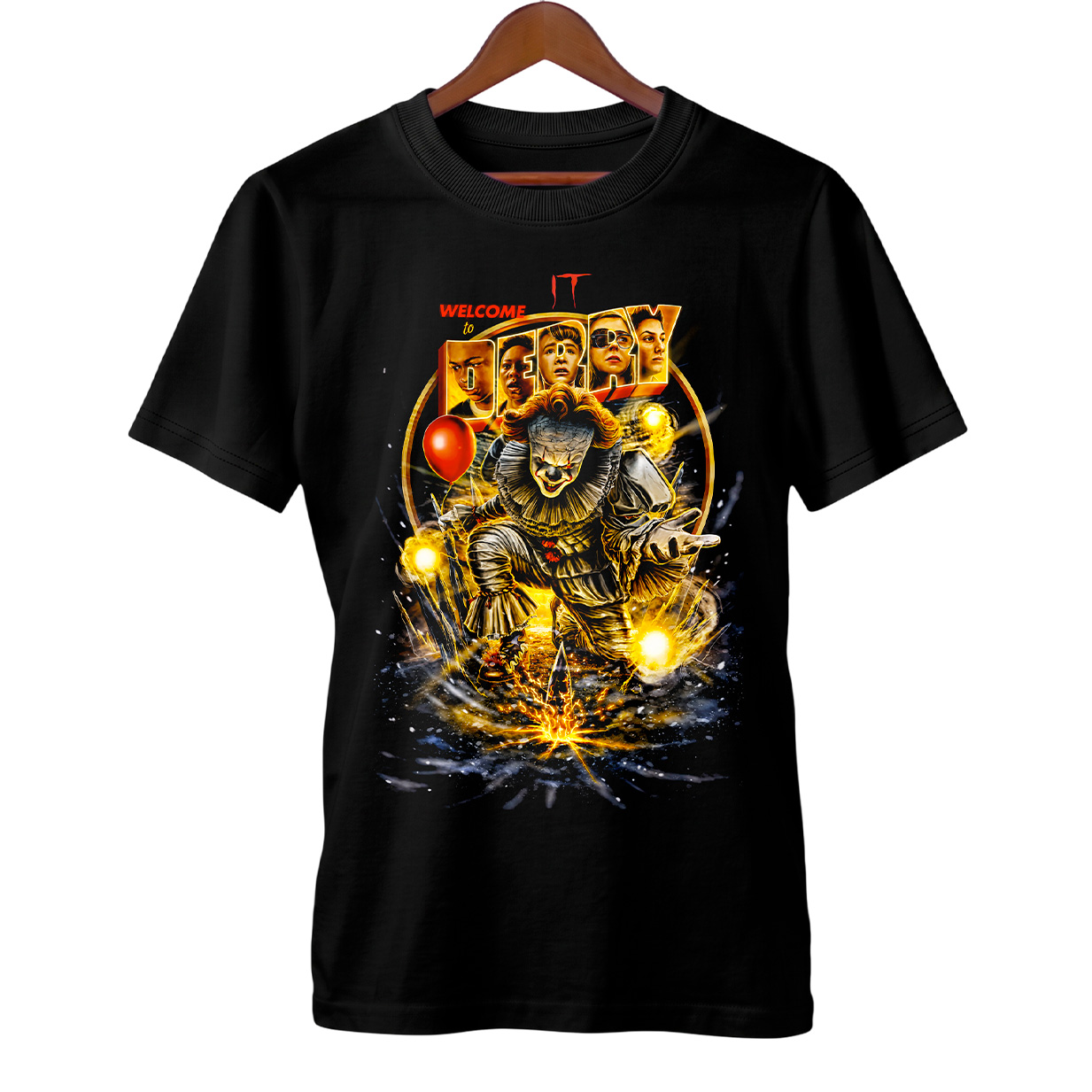 Camiseta It Bem-Vindos a Derry | Pennywise | Série de Terror