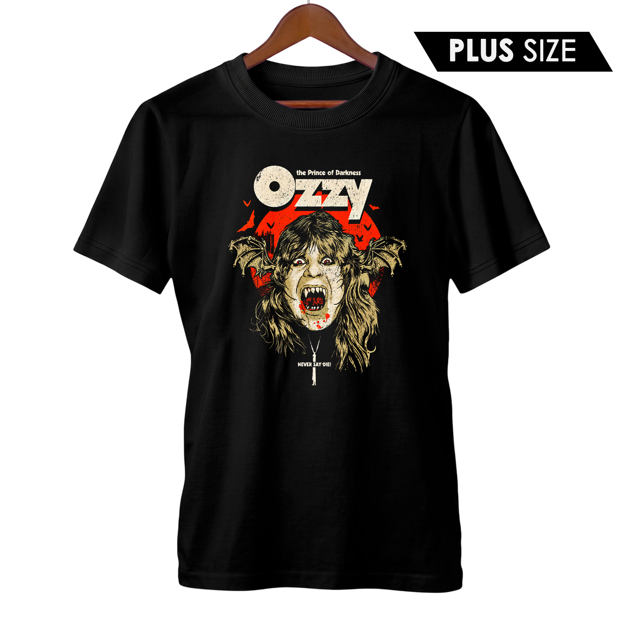 Camiseta Plus Size Ozzy Osbourne | Never Say Die! | Rock