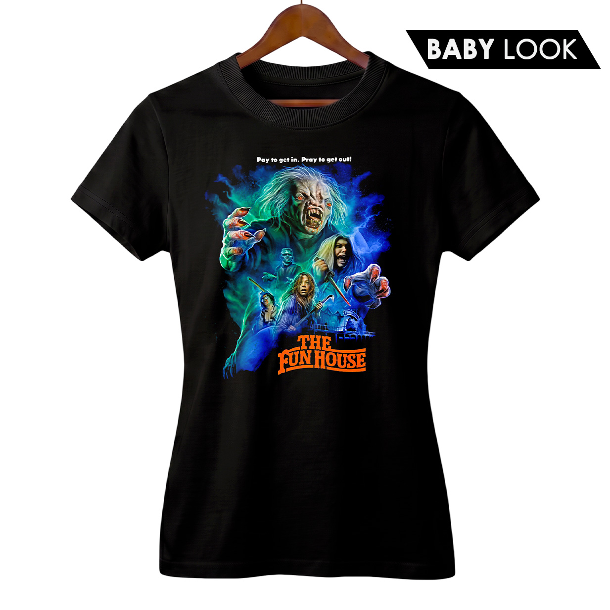Baby Look Feminina Pague para Entrar Reze para Sair | Filme de Terror