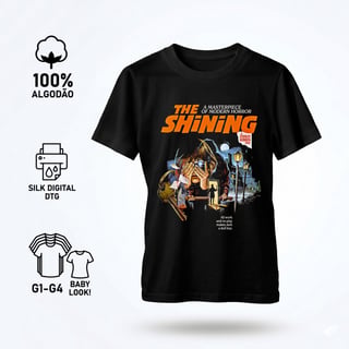 Nome do produto Camiseta O Iluminado - As Chaves do Medo Estampa Filme Terror
