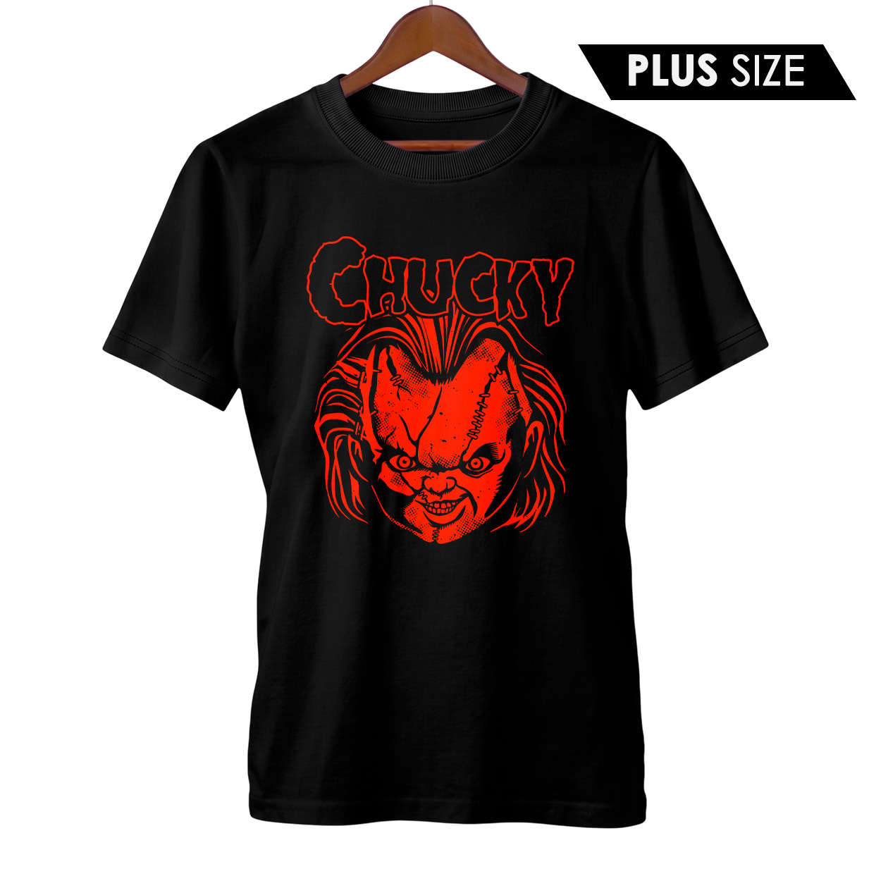 Camiseta Plus Size Chucky + Banda Misfits | Rock Horror