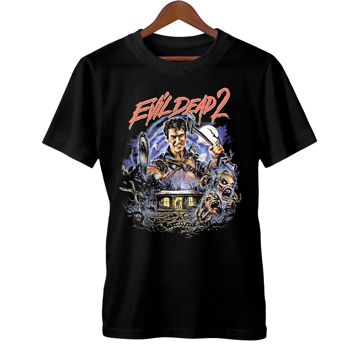 Camiseta Uma Noite Alucinante 2 - Evil Dead | Serra dos Mortos | Filme de Terror