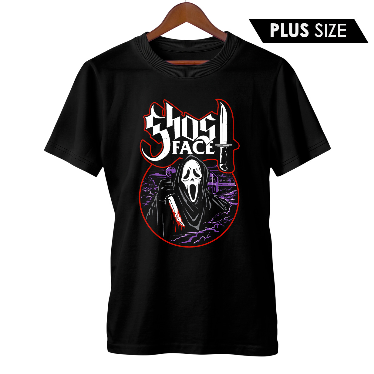 Camiseta Plus Size GhostFace 
