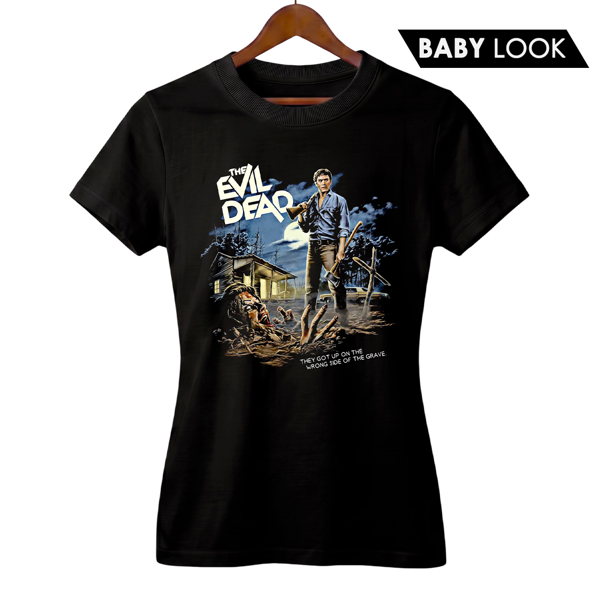 Baby Look Feminina A Morte do Demônio - Evil Dead | Cabana Amaldiçoada | Filme de Terror