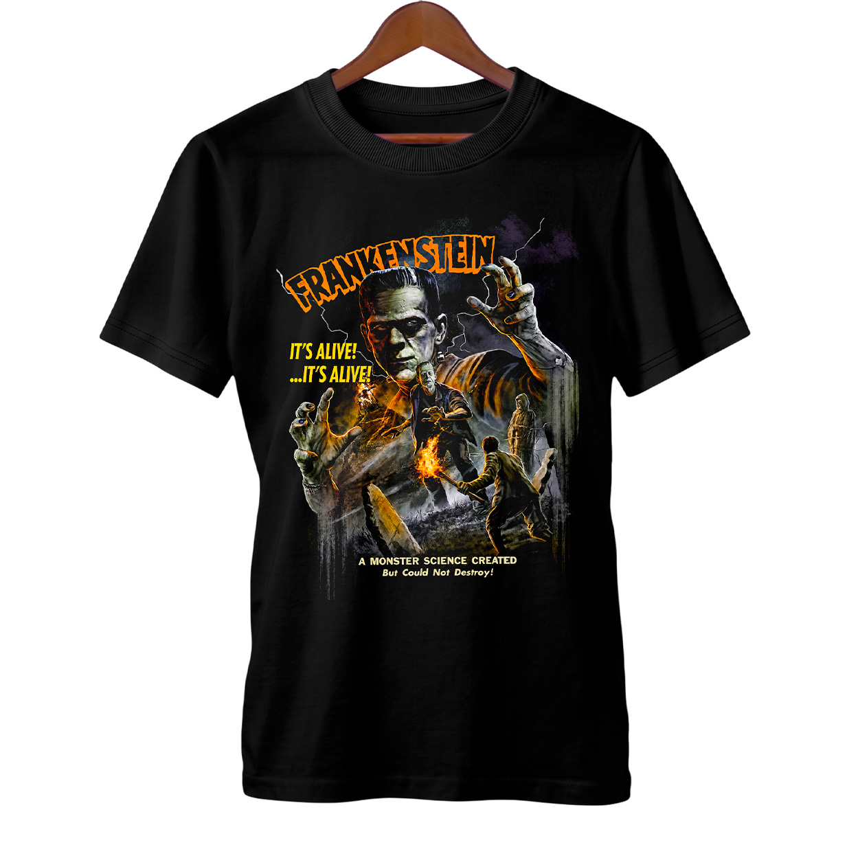 Camiseta Frankenstein | Está Vivo! | Filme de Terror