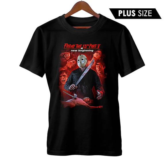 Camiseta Plus Size Sexta-Feira 13 Parte 5: Um Novo Começo Estampa Filme Terror