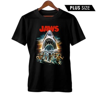 Camiseta Plus Size Tubarão | Terror na Praia | Filme de Terror