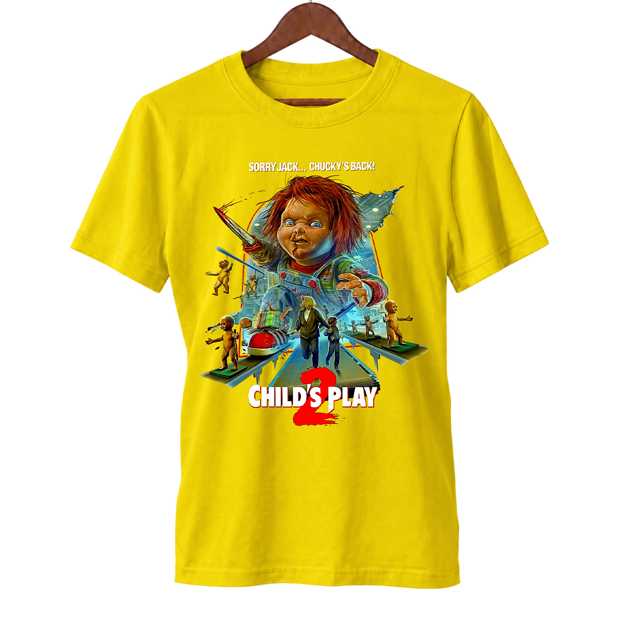 Camiseta Brinquedo Assassino 2 | Chucky Está de Volta | Filme de Terror