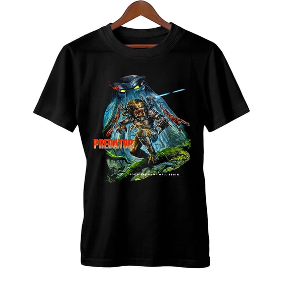Camiseta O Predador | A Caçada Começou | Filme de Ficção Científica