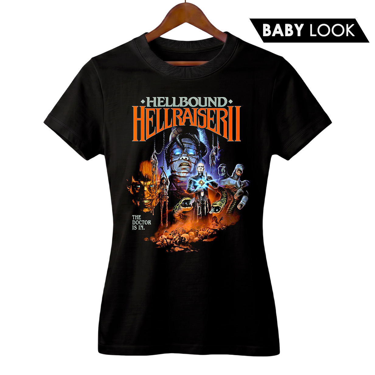 Baby Look Feminina Hellraiser 2 - Renascido das Trevas | Filme de Terror