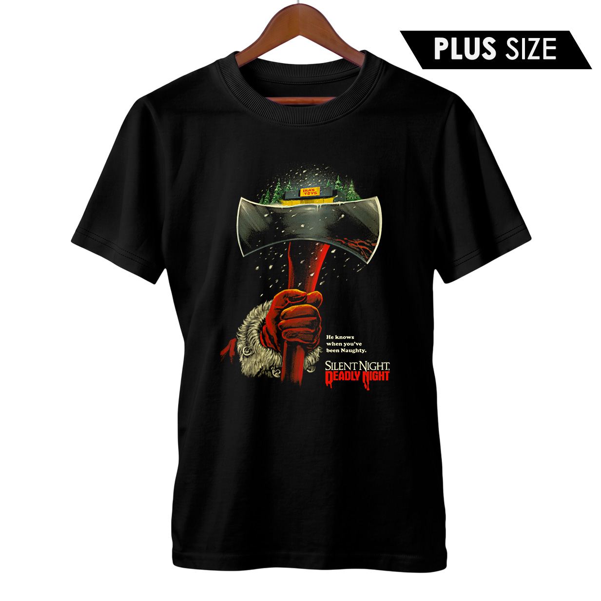 Camiseta Plus Size Natal Sangrento | Noite de Punição | Filme de Terror