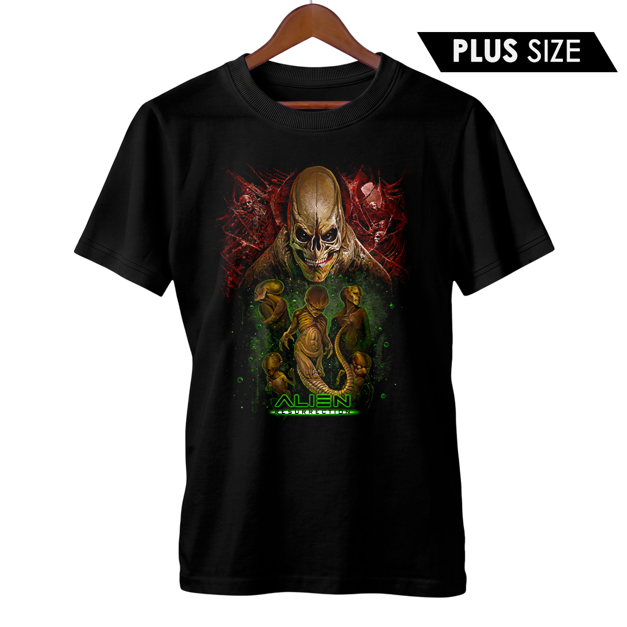 Camiseta Plus Size Alien - A Ressurreição | Filme de Terror