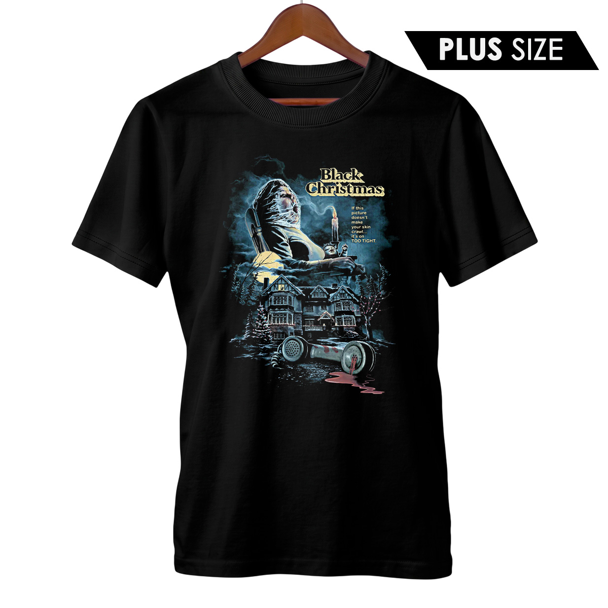 Camiseta Plus Size Noite do Terror | Horror de Natal | Filme de Terror