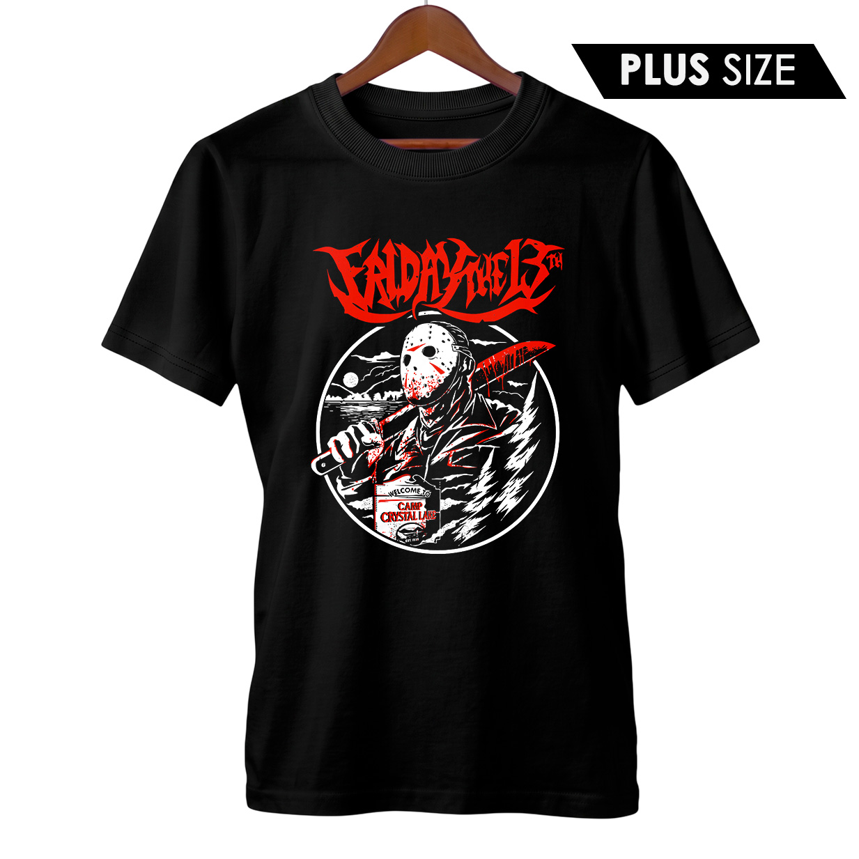 Camiseta Plus Size Sexta-Feira 13 + Banda The Faceless | Rock Horror