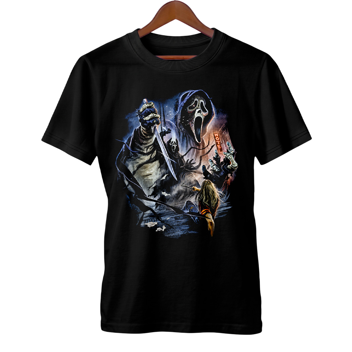 Camiseta Pânico | Sem Saída | Ghostface | Filme de Terror