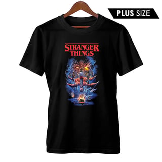 Camiseta Plus Size Stranger Things | Série de Terror