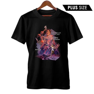 Camiseta Plus Size Psicopata Americano  | Filme de Terror