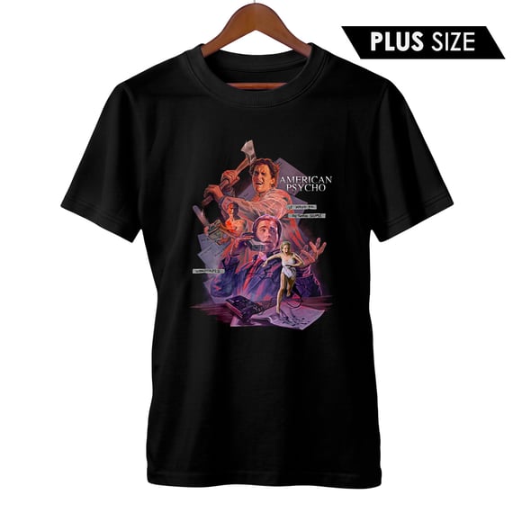 Camiseta Plus Size Psicopata Americano  | Filme de Terror