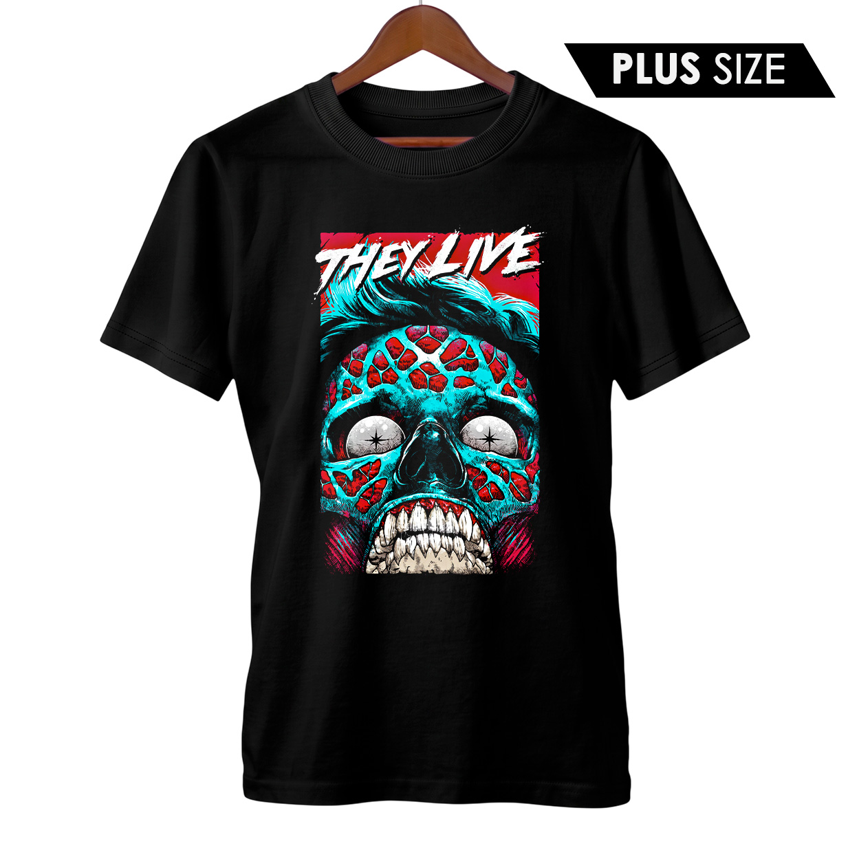 Camiseta Plus Size Eles Vivem | Controle Oculto | Filme de Terror