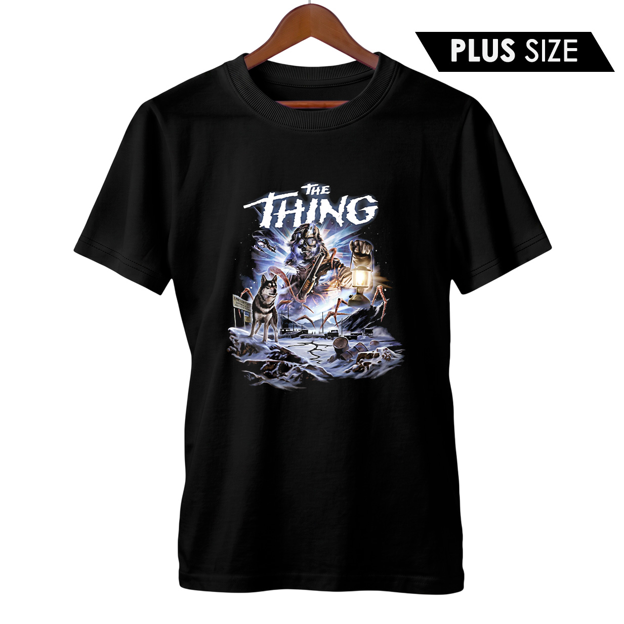 Camiseta Plus Size O Enigma de Outro Mundo | Pesadelo no Gelo | Filme de Terror