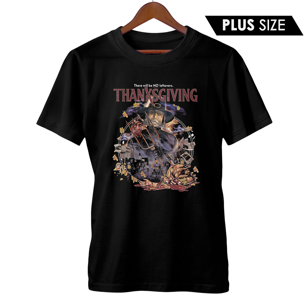 Camiseta Plus Size Feriado Sangrento | Dia de Ação de Graças | Filme de Terror