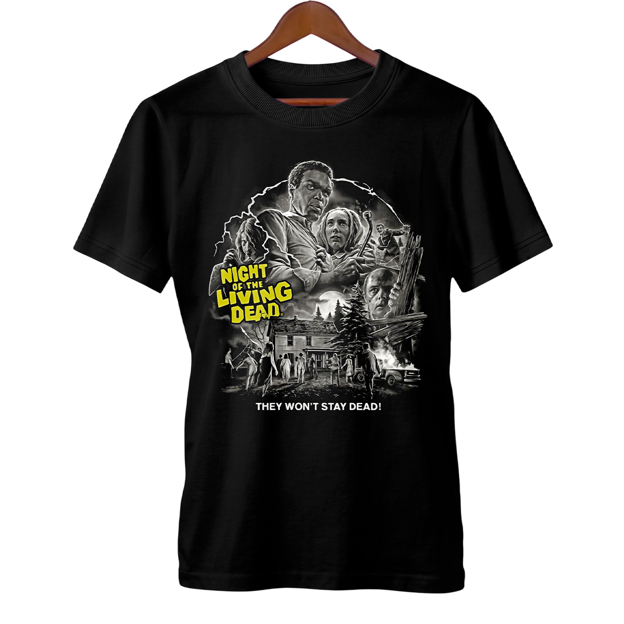 Camiseta A Noite dos Mortos Vivos | Eles Não Ficam Mortos | Filme de Terror
